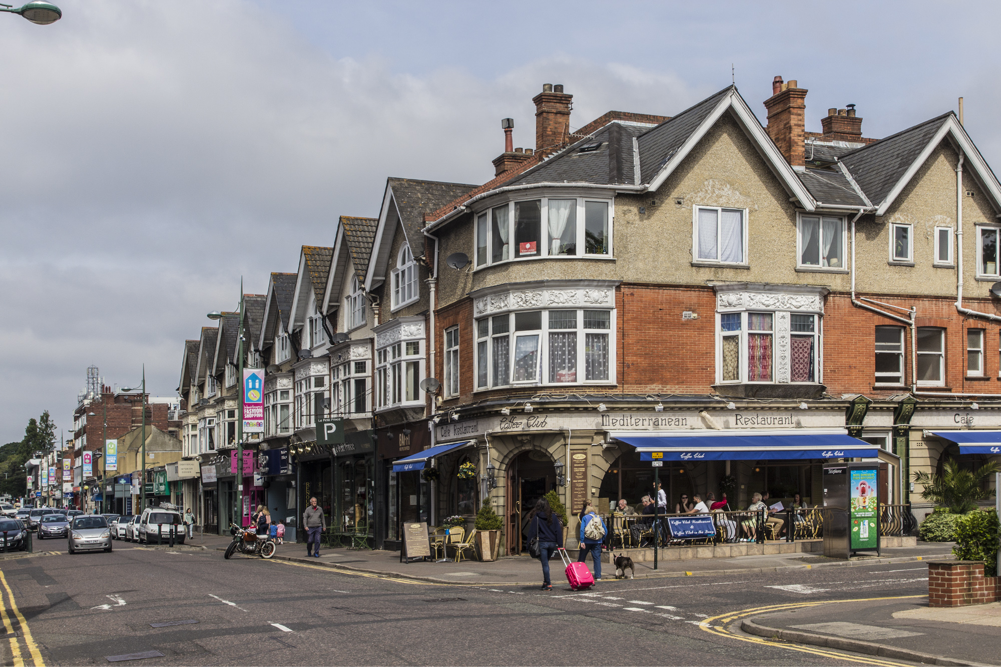 Shopping scene, Poole Road, Westbourne