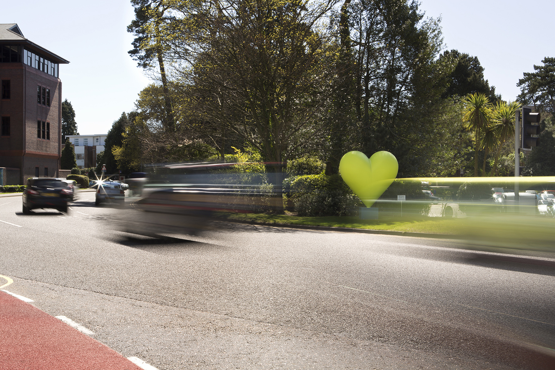 LV Insurance (LV=) Heart on the Roundabout.