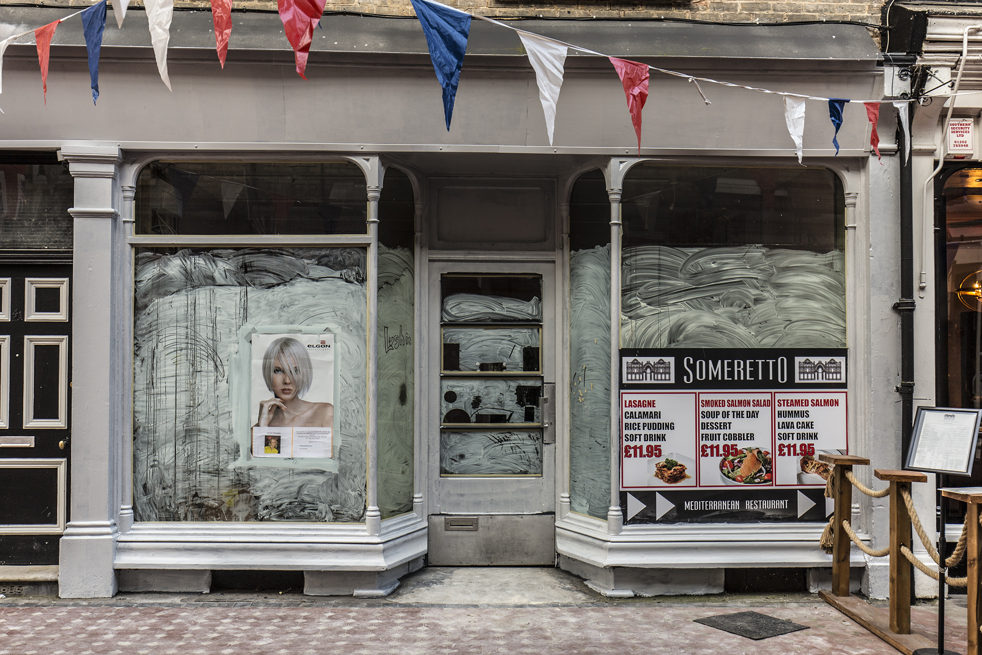 New hairdressers and barbers, Westbourne Arcade.